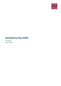 Purchase to Pay Manual