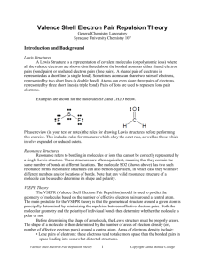 VSEPR lab ch9 - Mr. Donohue's Chemistry