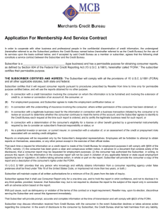MCB Contract and Application