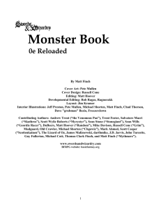 Monster Compendium: 0e