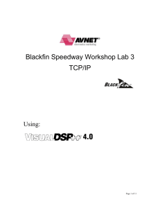 Avnet Speedway TCP/IP Lab