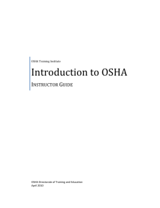 OSHA Training Institute