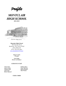 Email Template - Montclair Board of Education