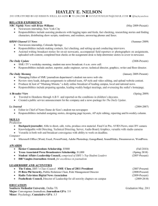 Printable Version of Résumé