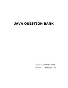 Question Bank Part 1