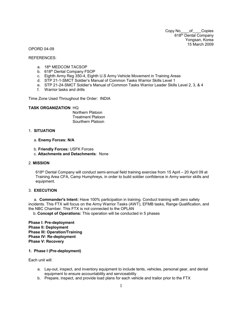 Ftx Opord Example