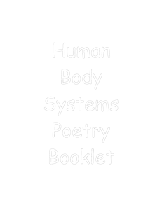 Human Body Poetry Booklet