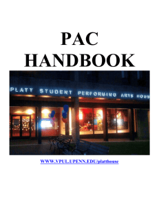 PAC Handbook - Vice Provost for University Life