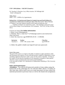 UNIV 1108 Syllabus – Fall 2003