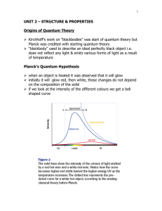 QUANTUM NUMBERS