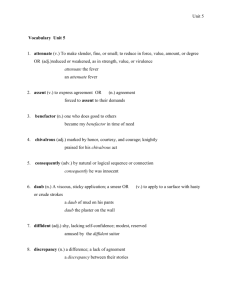 Unit 5 Vocabulary Definitions