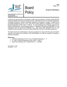 Policy 5160 Drug-Free Workplace - DocuShare