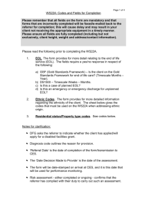 Fields and Codes - Liverpool Community Health NHS Trust