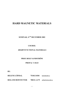 hard magnetic materials