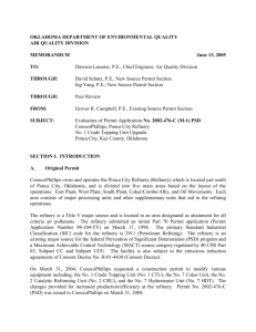 A. Original Permit - the Oklahoma Department of Environmental