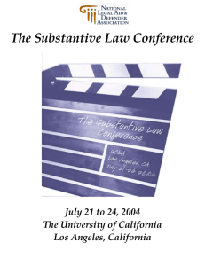 Litigation and Advocacy Directors Conference 2001