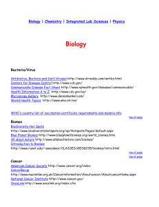 Biology Bacteria/Virus Antibiotics, Bacteria and (not) Viruses http