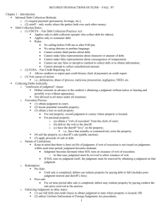 Secured Transactions Outline – Fall '07: