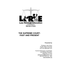 The Supreme Court: Past and Present