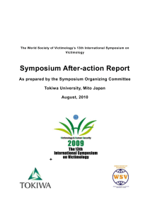 Symposium 2009 Final Report - World Society of Victimology