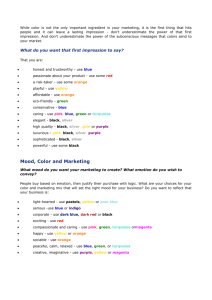While color is not the only important ingredient in your marketing, it