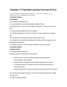 Potential Energy Diagram Worksheet ANSWERS