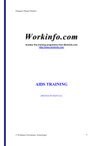AIDS TRAINING - Workinfo.com