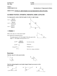 6-12-Guided Notes on Trig Ratios