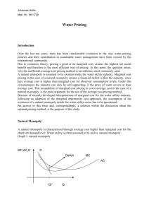 Marginal production cost