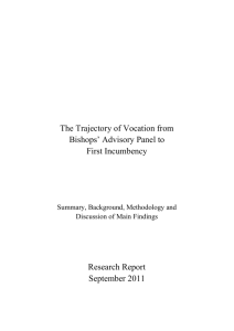 The Trajectory of Vocation from