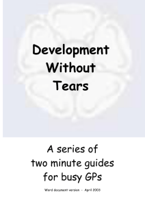 continuing professional development without tears