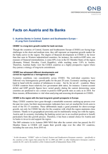 I) Austrian Banks in Central, Eastern and