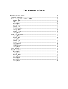 XML Movement in Oracle