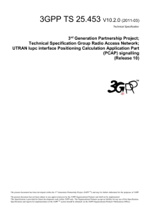 UTRAN Iupc interface Positioning Calculation Application