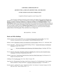 a historical bibliography of - Recent Past Preservation Network