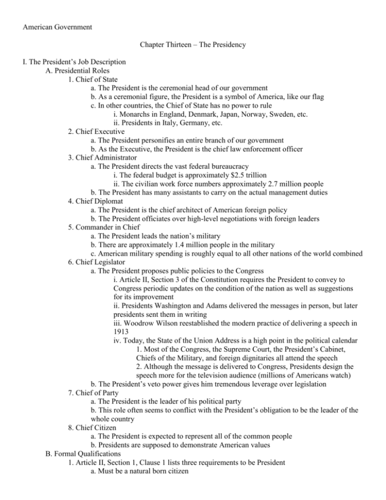 American Government Chapter 3 Test Answer Key