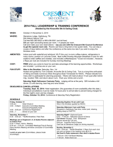 2014 FALL LEADERSHIP & TRAINING CONFERENCE (Hosted by