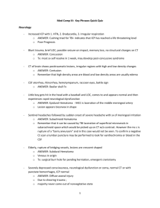 Med Comp III: Key Phrases Quick Quiz Neurology