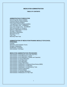 medication administration