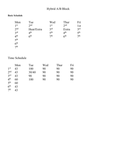 Hybrid Block Schedule