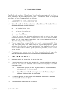 STANDARD AGREEMENT TERMS AND CONDITIONS
