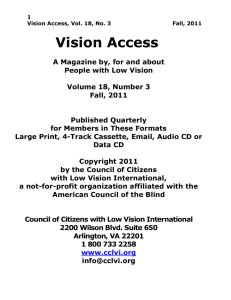 Vision Access - Fall 2011 word format