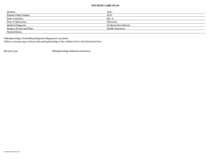 Nurr 103 Care Plan