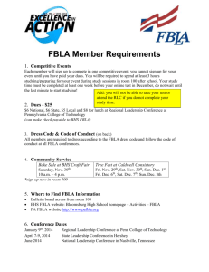 FBLA Member Requirements 13-14