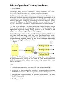 S&OP Simulation - Delos Partnership