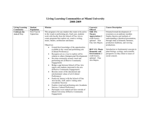 Living Learning Communities Objectives