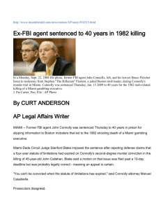 Whitey Bulger's FBI "Handler" John Connelly's Miami Murder Trial