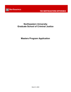 Northeastern University Graduate School of Criminal Justice