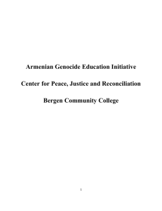 Armenian Genocide Education Initiative Center for Peace, Justice