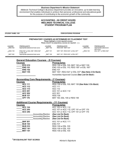 Blue- Changes in plan - Midlands Technical College